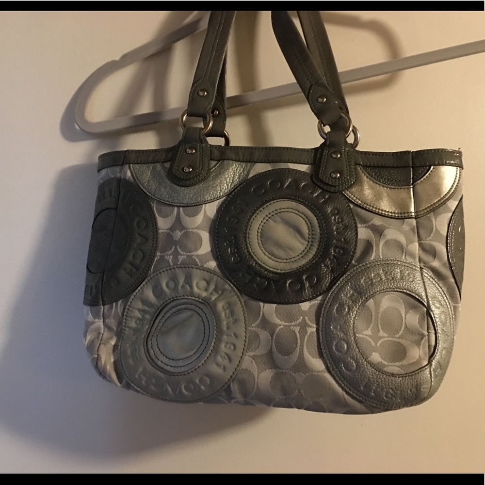 Gray Coach purse